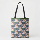 TOTE BAG ADAM & EVE PILGRIMS, BIBLICAL WHIMSY MERCI (Devant)