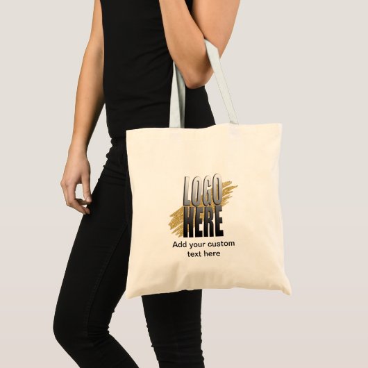 Tote Bag Add Your Logo with Text (Devant (produit))