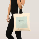 Tote Bag add your text simple graduate add school name cong (Devant (produit))