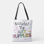 Tote Bag Addicé Aux Fournitures D'Art (Dos)