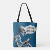 Tote Bag Addicité au tricot porte fil tricoter cadeau (Dos)