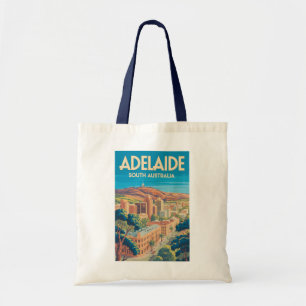 Tote Bag Adelaide Australie Illustration Voyage Art Vintage