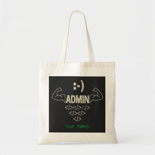 Tote Bag Administrateur Administrateur IT Sysadmin Informat (Devant)