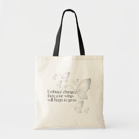 Tote Bag Adopter le changement (Devant)