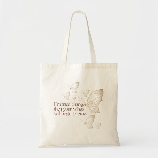 Tote Bag Adopter le changement (Devant)