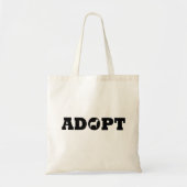 Tote Bag Adopter les animaux (Devant)
