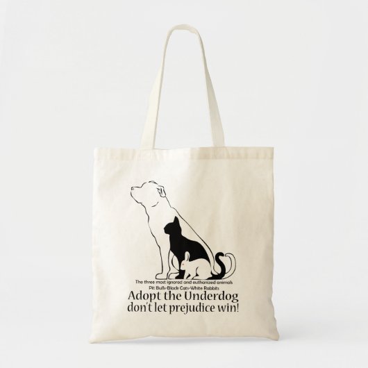 Tote Bag Adoptez la victoire non laissée de préjudice de (Devant)