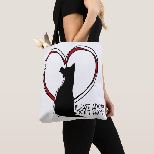 Tote Bag Adoptez, n'achetez pas ! | Animaux | Adopter un an (De près)