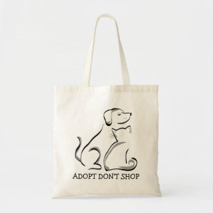 Tote Bag Adoptez Ne pas Acheter Chien Chat Budget Fourre-to