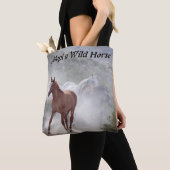 Tote Bag Adoptez un cheval sauvage (De près)