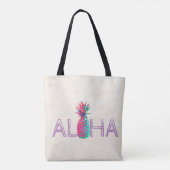 Tote Bag Adorable Aloha Hawaiian Pineappy (Dos)