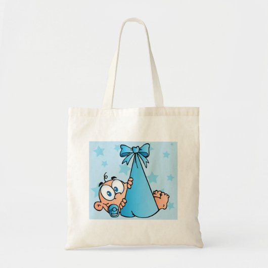 Tote Bag Adorable Baby Boy avec Pacifier dans une fronde (Devant)