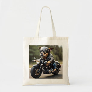 Tote Bag Adorable Biker Chien Fourre-tout