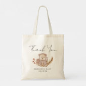 Tote Bag Adorable Boho Botanique Sweet Bear Baby shower (Dos)