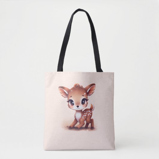 Tote Bag Adorable Cerf de Bébé (Devant)