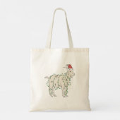 Tote Bag adorable chèvre de Noël (Dos)