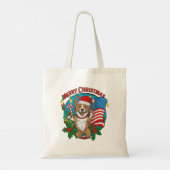 Tote Bag adorable chien de Noël (Dos)