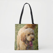 Tote Bag Adorable chien doré (Devant)