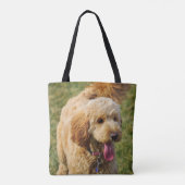 Tote Bag Adorable chien doré (Dos)