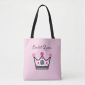 Tote Bag Adorable Crochet cadeau Queen (Devant)
