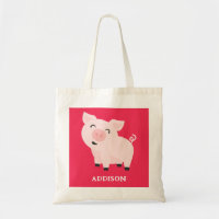 Adorable élevage de cochon Floral Personnalisé