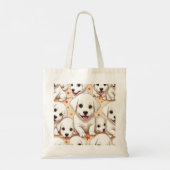 Tote Bag adorable et mignonne chiots (Dos)