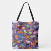 Tote Bag Adorable Halloween Dachshunds En Costumes (Dos)