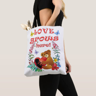 Tote Bag Adorable "L'amour grandit ici" Maternité / materni