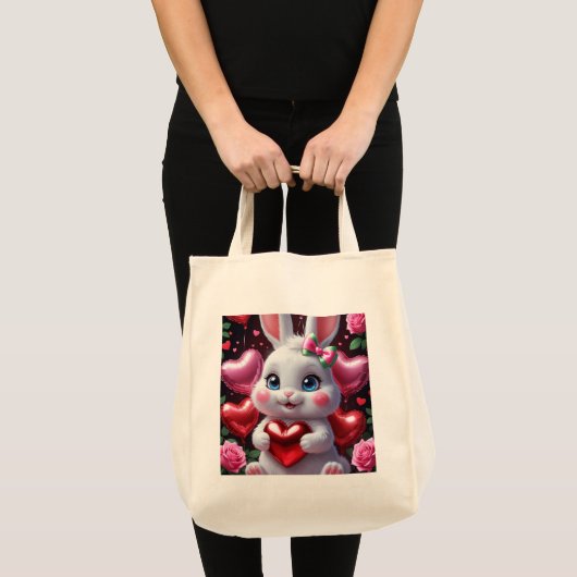 Tote Bag Adorable Lapin (Devant (produit))