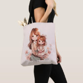Tote Bag Adorable maman et fille Bond (De près)