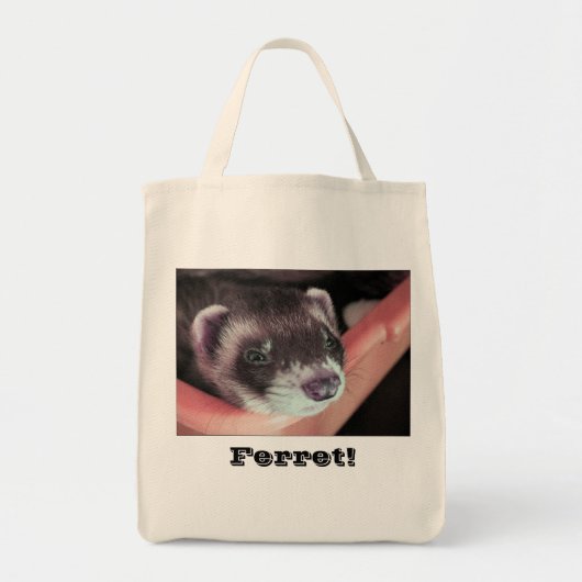 Tote Bag Adorable Sable Ferret Photo (Devant)