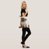 TOTE BAG ADORABLE TAN PEKINGESE PUPPY CHIEN (Sur le modèle)