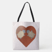 Tote Bag Adorable Turtle Love (Devant)