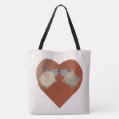 Tote Bag Adorable Turtle Love (Dos)