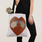 Tote Bag Adorable Turtle Love (De près)