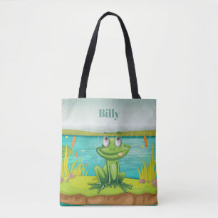 Tote Bag Adorables Amphibian Cute Frog Personnalisé