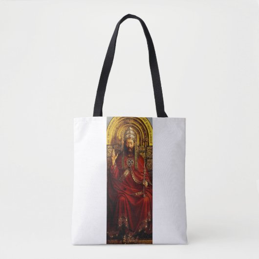 Tote Bag Adoration de l'agneau mystique par Jan van Eyck (Devant)