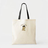 Tote Bag adorer un carlin (Devant)