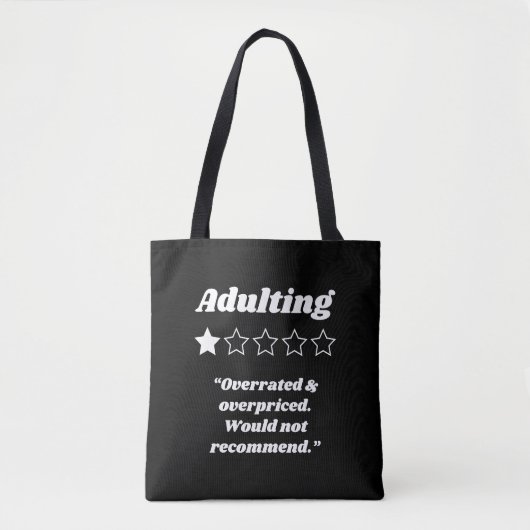 Tote Bag Adulte d'une étoile (Devant)