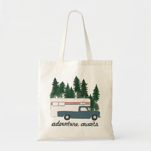 Tote Bag Adventure Attend ! Camper Camper vanlife RVing (Devant)