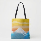 Tote Bag Adventure Await Mountain Sunset (Devant)