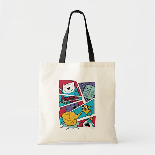 Tote Bag Adventure Time | Action Panel Graphic (Devant)
