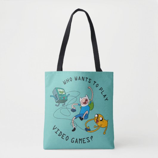 Tote Bag Adventure Time | Finn & Jake Play With BMO (Devant)