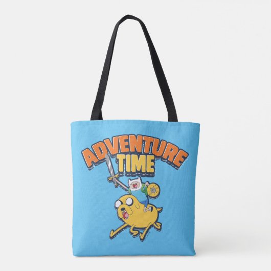 Tote Bag Adventure Time | Finn Riding Jake (Dos)