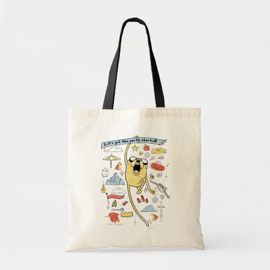 Tote Bag Adventure Time | "Party" Jake Sketch (Devant)