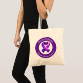 Tote Bag Advocate. Educate. Empower.| Epilepsy Awareness (Devant (produit))