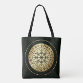 Tote Bag Aegishjalmur : La Hélice d'Awe - Bouclier des Nors (Dos)
