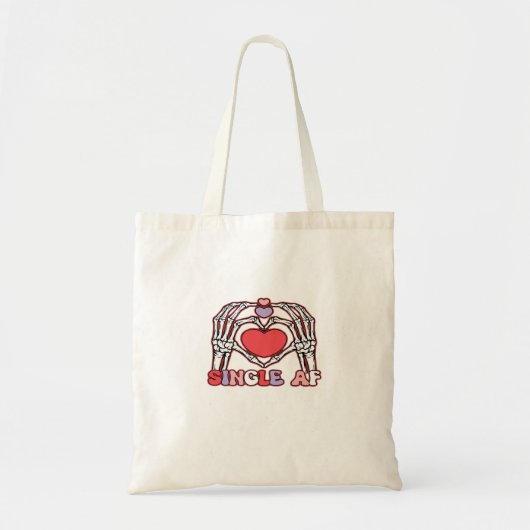 Tote Bag Af Skeleton Mains Valentines Classic (Devant)
