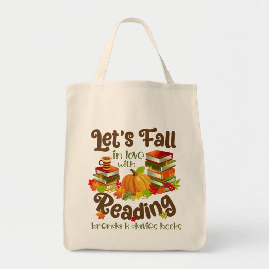 Tote Bag Affaire Love With Reading Brenda K Davies Books (Devant)