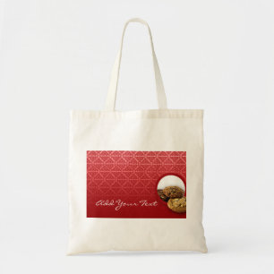 Tote Bag Affaires rouges de desserts de damassé de velours